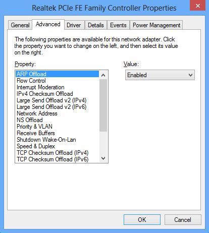 Solved Slow download speed limitation on Realtek PCIe GbE .